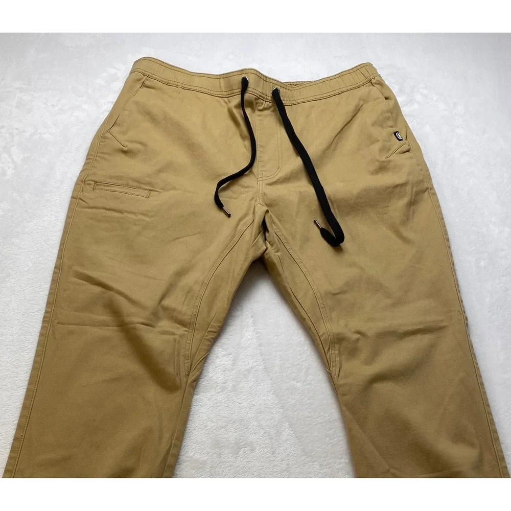 Ecko Unltd Joshua Jogger‎ Mens 38 Khaki Stretch Twill Pants EM-DK43R-6X NWT